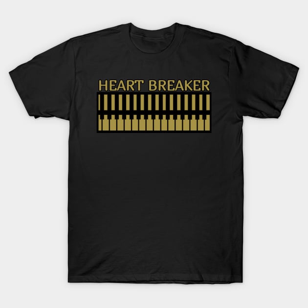 Piano Heart breaker T-Shirt by Halloween_House